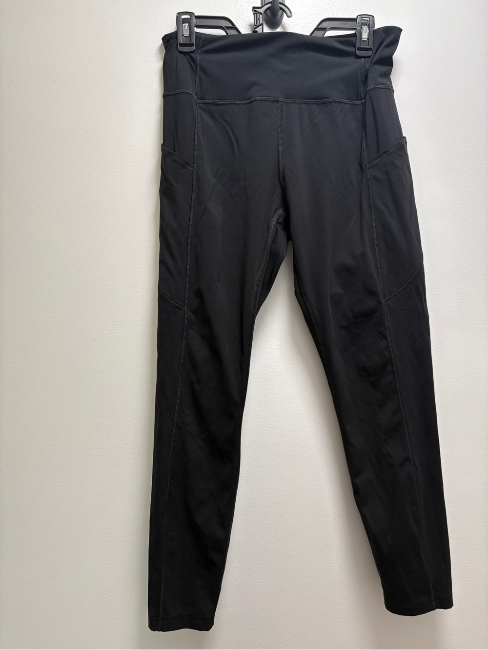 CRZ YOGA Black High-Waist Leggings with Side Pockets | L/12 | athletic